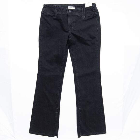 Free People We The Free Black Stillwater Low Rise Slim Flare Jeans Size 28 - Picture 1 of 9